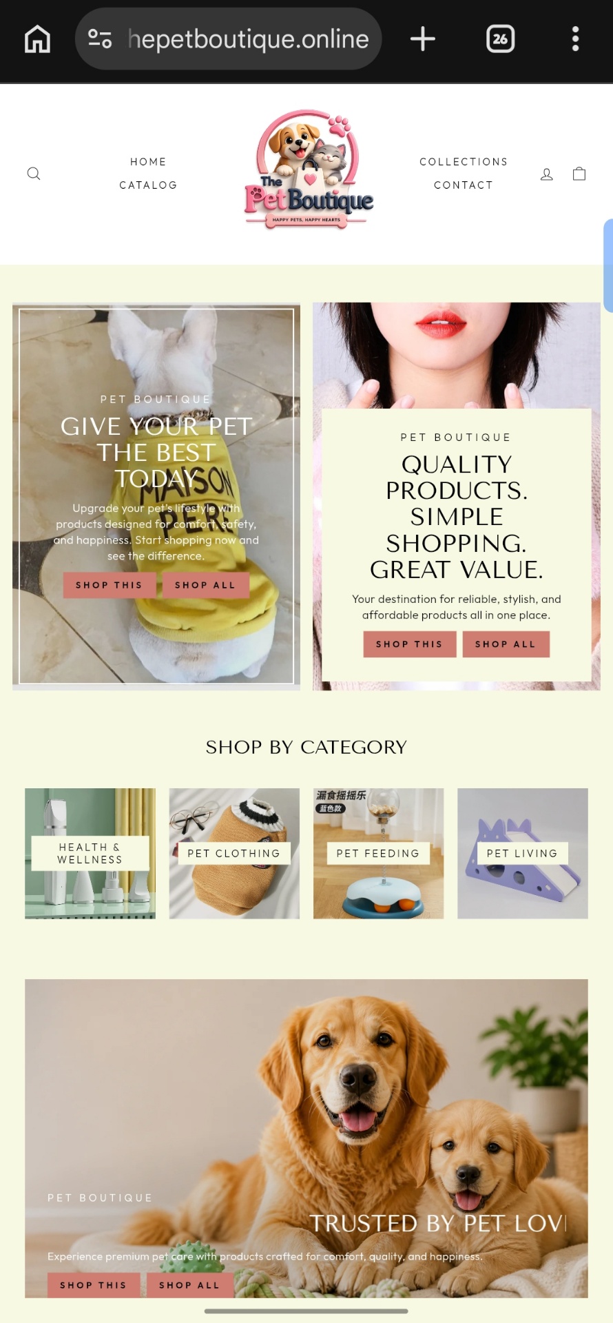 Lifestyle Banners & Categories