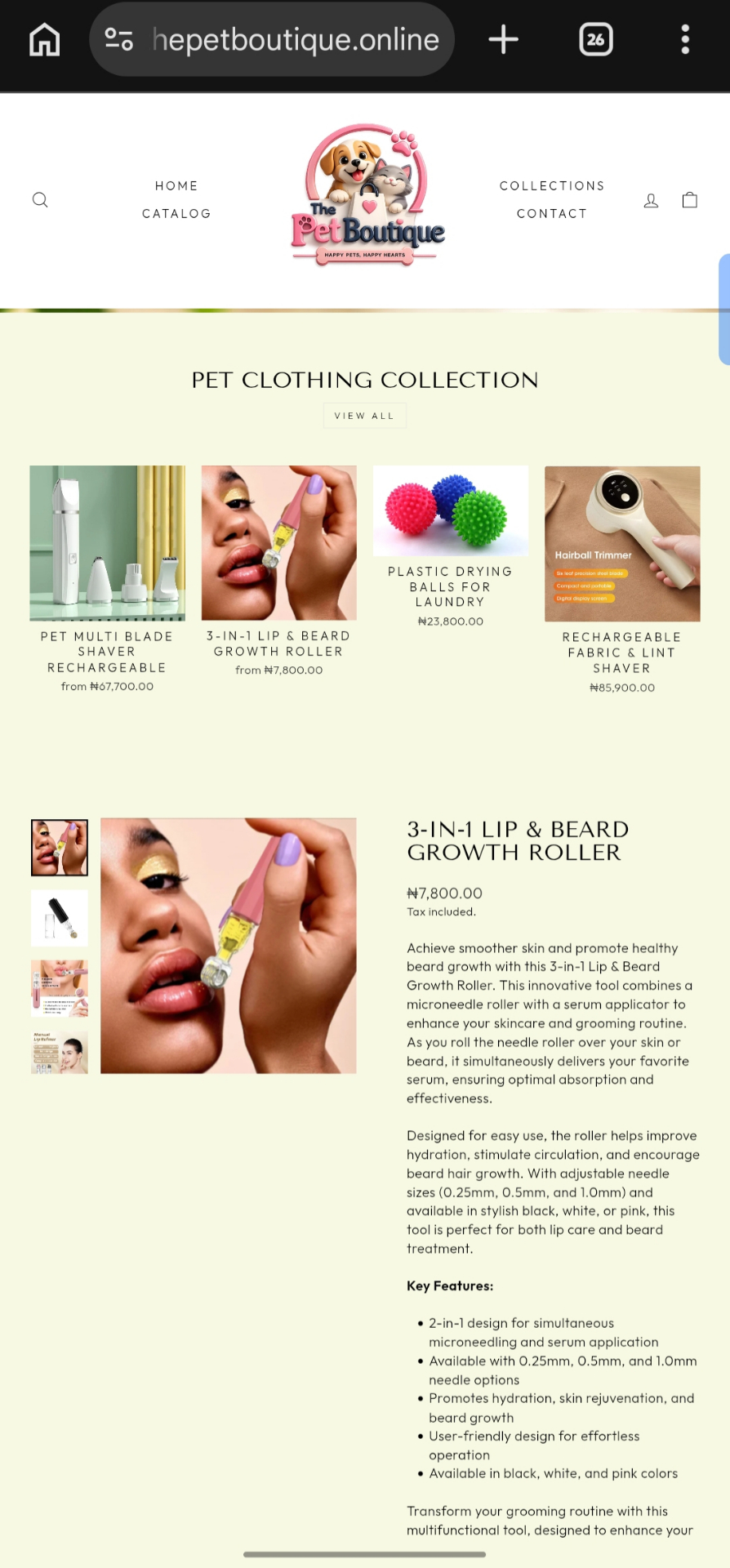 Product Detail Page